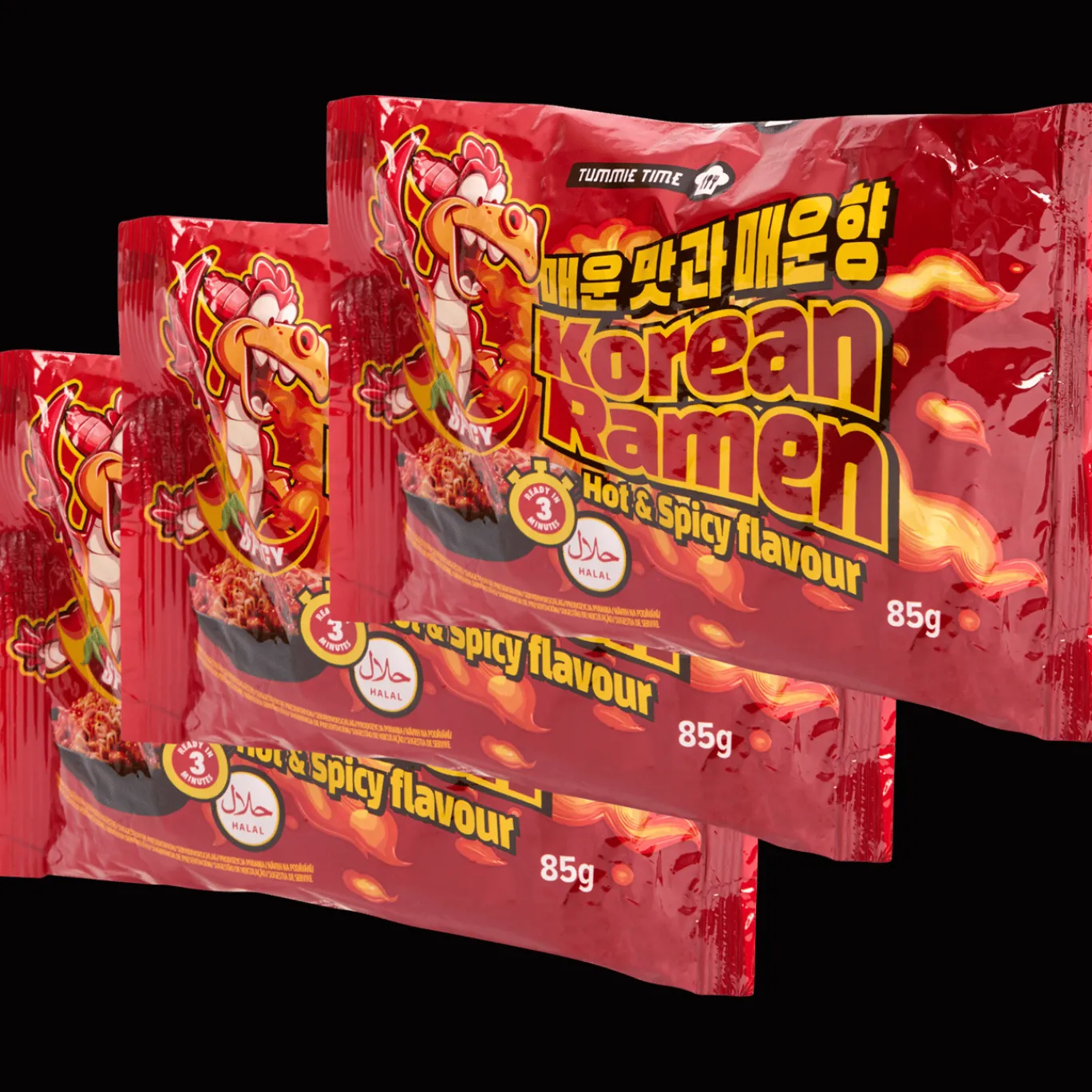 Action Voeding^Tummie Time Koreaanse noodles Hot & Spicy