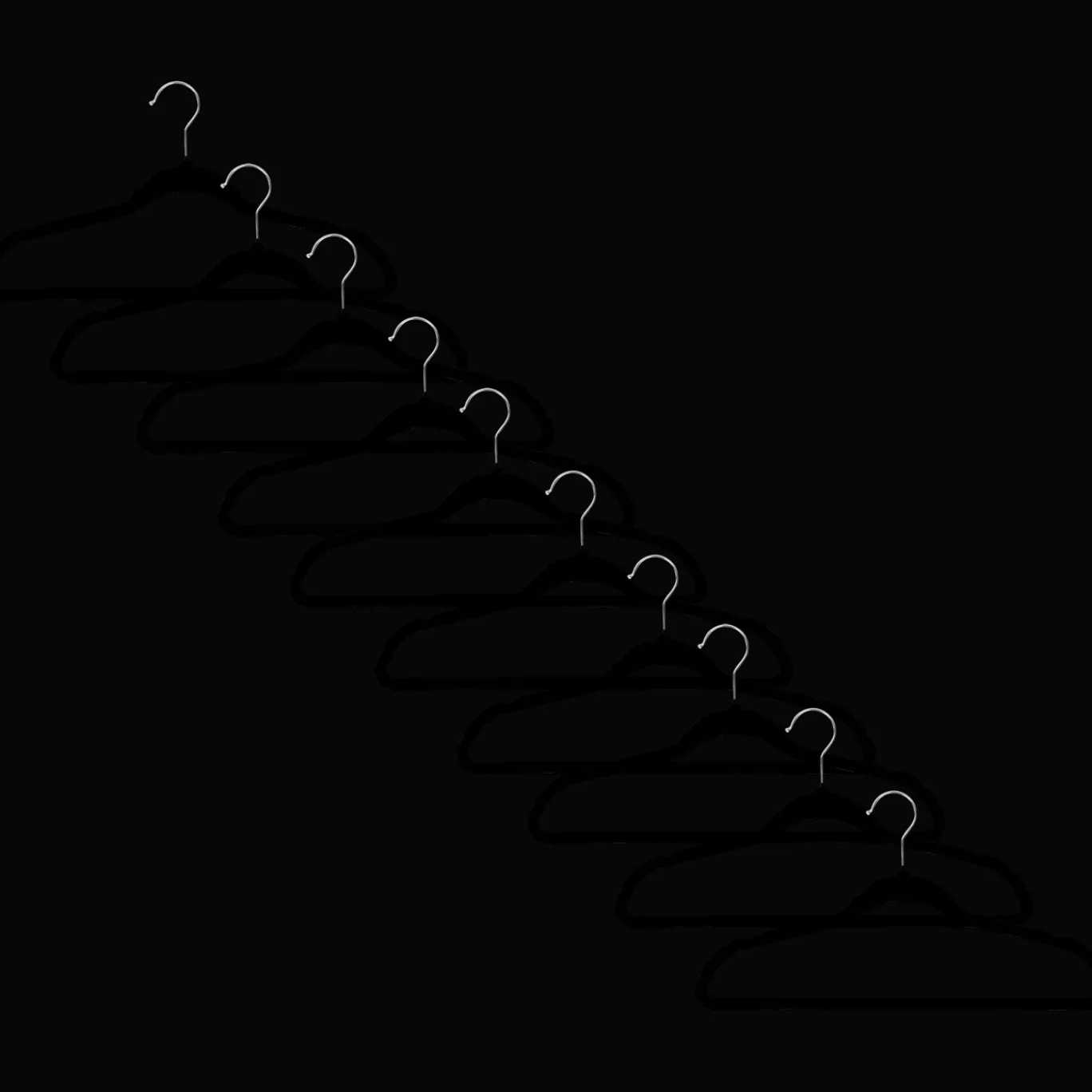 Action Kleding^Velvet kledinghangers