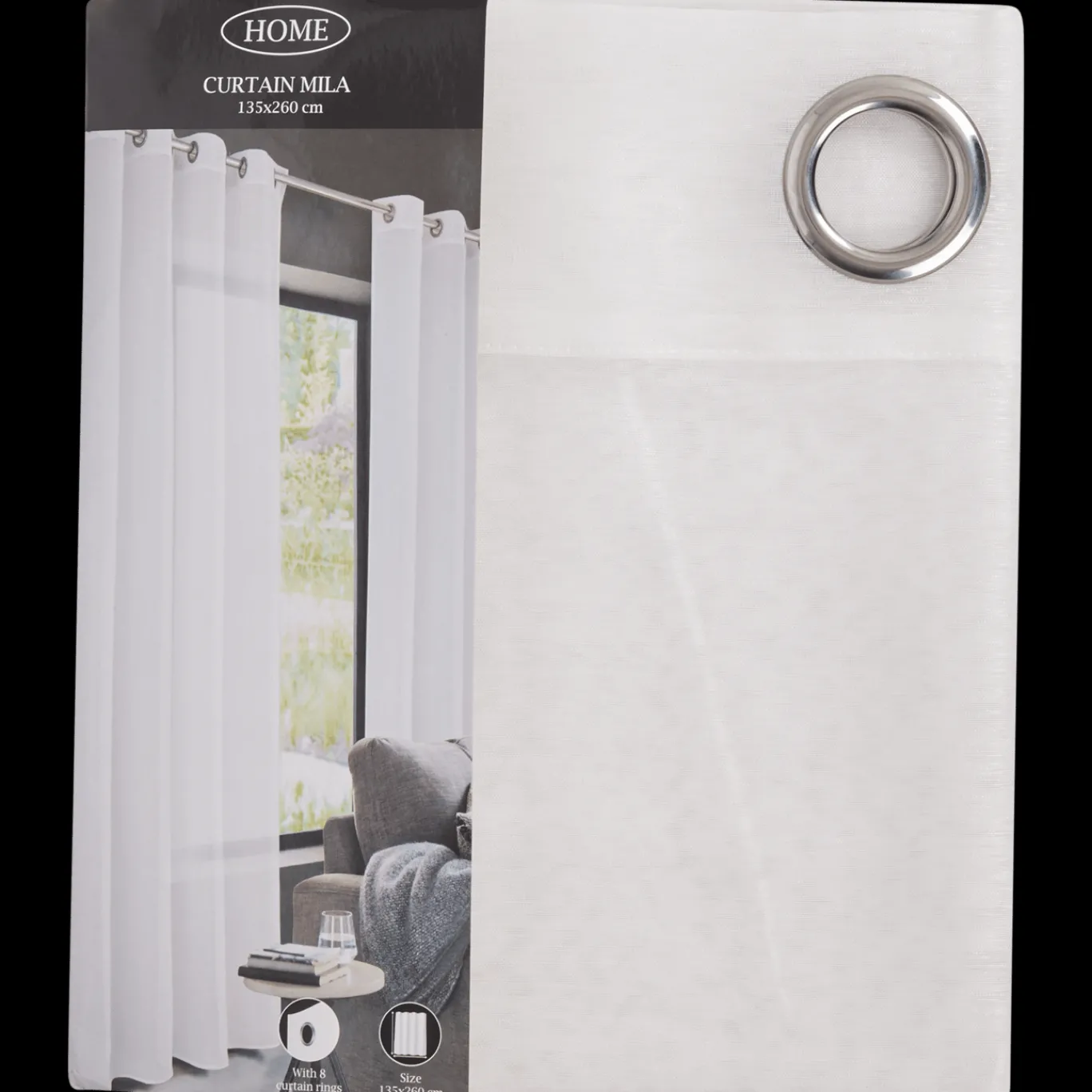 Action Raamdecoratie^Vitragegordijn Mila