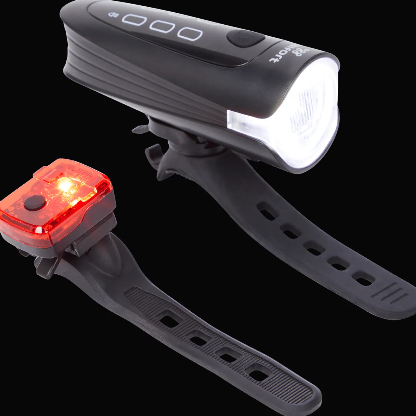 Walfort Fietsaccessoires^oplaadbare fietslampenset