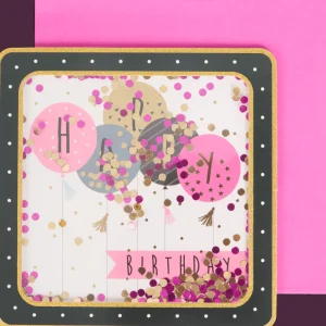 Action Kaarten^Wenskaart met confetti