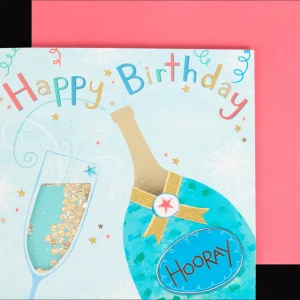 Action Kaarten^Wenskaart met confetti