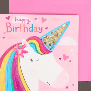 Action Kaarten^Wenskaart met confetti