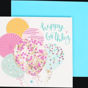 Action Kaarten^Wenskaart met confetti