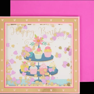 Action Kaarten^Wenskaart met confetti