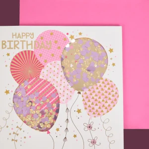 Action Kaarten^Wenskaart met confetti