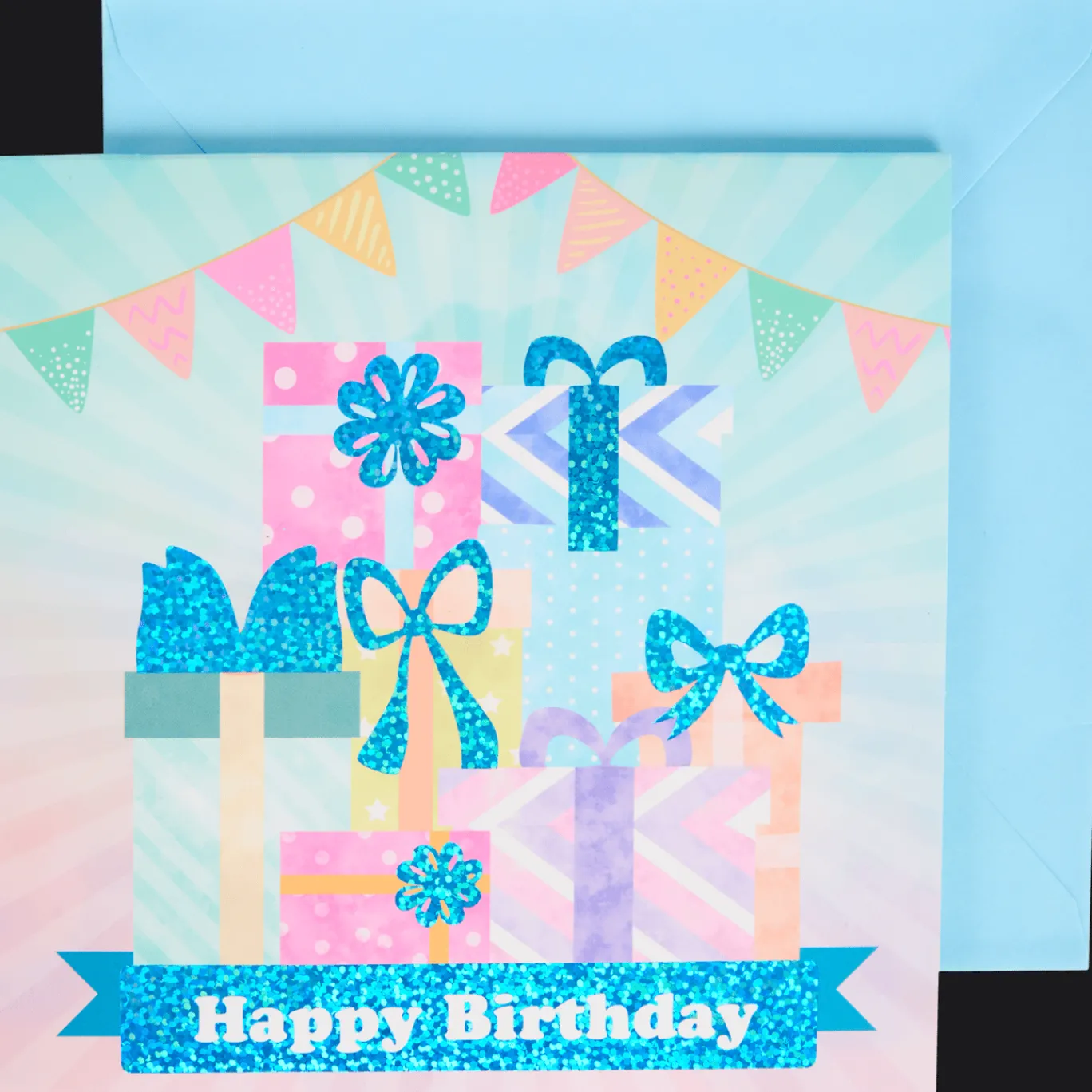 Action Kaarten^Wenskaart met muziek en licht